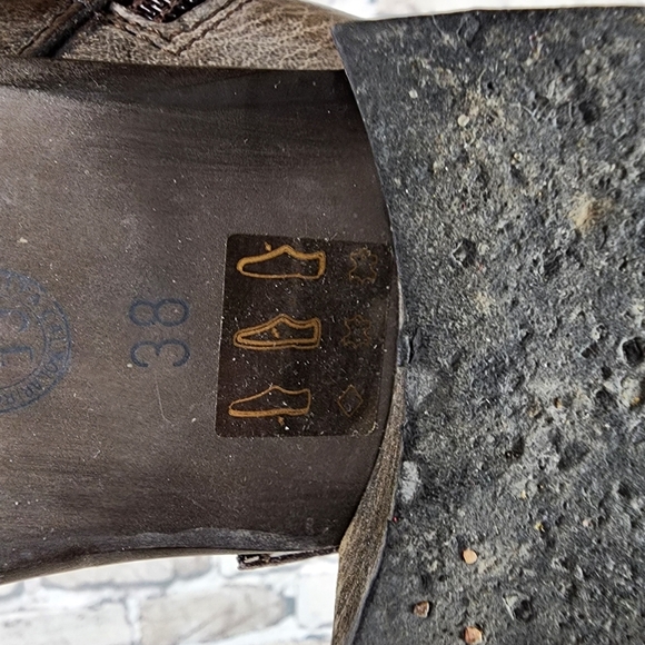 Vintage Tall Fashion Riding Boots Dark Taupe Brown Size 38=7.5 Prep Preppy - Picture 15 of 16